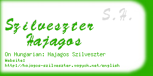 szilveszter hajagos business card